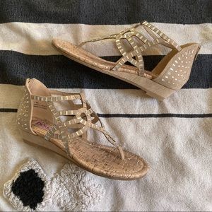 Tan Embellished Sandal